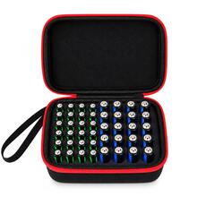 Battery Organizer Storage Case For AA AAA Batteries, Holds 20 AA & 24 AAA, EVA Hard Shell Waterproof Shockproof Dustproof Portable Carrying Case For Home, Garage & Travel (Case Only) - View 2