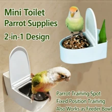 Parrot Wall-Mounted Toilet, Chick Xuanfeng Peony Toilet, Plastic Inner Liner Detachable, Flushable Toilet, Training For Fixed-Point Excretion - Multi-color - View 3