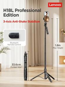 Lenovo H18L Premium Dual-Light Selfie Stick Phone Holder Telescopic Tripod (1.8m + Aluminum Alloy Rod + Stabilizing Handle + Dual Fill Lights) - Multiple Specifications - View 10