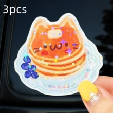 Stiker Kartun Pancake Berbentuk Kucing, Stiker Dekoratif Lembut dan Menggemaskan Gaya Sarapan Blueberry yang Lucu, Stiker Vinyl Tahan Air - Permukaan Matte Tahan Lama, Stiker Bumper Perekat Sendiri, Cocok untuk Mobil, Jendela, Laptop, Truk, Botol Minum - Desain Tahan Lama Multi-Fungsional, Stiker Mobil - vinil - View 13