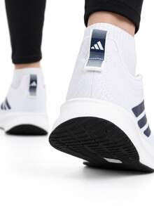 Adidas New Breathable Mesh Sports Shoes Versatile Casual Lightweight Cushioned Men's Running Shoes - Greyish White/Blue - View 3