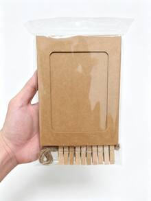 30 buah Bingkai Foto Kertas Kraft, Bingkai Pajangan Foto Gantung, Cocok untuk Bingkai Foto Ukuran 4x6 Inci, Cocok untuk Dekorasi Dinding Rumah, Sekolah dan Kantor - Model reguler - View 8