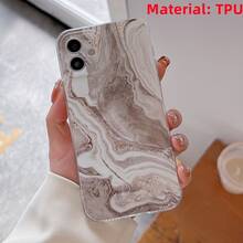1PC Dark Marble Pattern, Perforated Transparent Phone Case, Compatible With Iphone 17 16 15 14 13 12 11 Pro Max 12 13 X XR XS 7 8 Plus And Galaxy Protective Case, Perfect As A Personalized Gift For Yourself, Partner, Family, Friends, Birthday Gift, Christmas Gift, Halloween Gift, Graduation Gift, Daily Gift - Clear - View 4
