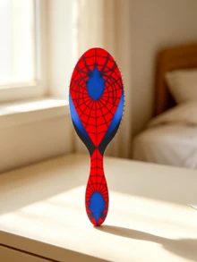 Spider Theme Printed Air Cushion Massage Hairbrush For Women, Volumizing And Detangling Hair Comb - Multicolor - View 6
