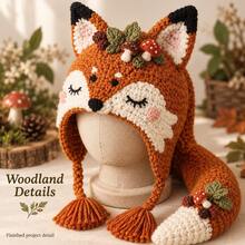 BFC-064 - Hand-knitted Hat - Fox - View 6
