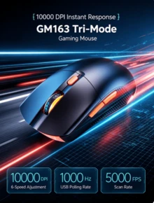 AOC GM 163 Wireless Bluetooth 3-Mode Rechargeable Mouse, Business ...