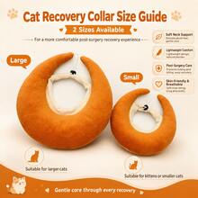 Plush Moon Elizabeth Collar, Anti-Licking Collar For Cats And Dogs, Soft Pet Post-Surgery Recovery Collar, Pet Collar - Multicolor - View 4