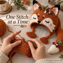 BFC-064 - Hand-knitted Hat - Fox - View 7