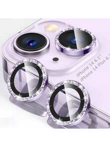 3-Pack Lens Protector Film Compatible With Iphone 18Promax/18Pro/17/17 Pro/17 Pro Max/17 Air/16/16e/11/12/13/14/15/15 Pro/Pro Max/Plus/Mini, 9H Tempered Glass Camera Lens Cover, Fashionable, Durable, Scratch-Resistant - Purple - View 6