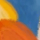 Warm-toned Flowers On a Blue Background