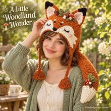BFC-064 - Hand-knitted Hat - Fox - View 2