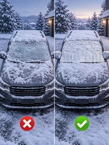 All-Season Foldable Car Cover And Sunshade Curtain - Heavy Duty Snow ...