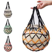 1pc Thick Nylon Woven Large Capacity Handheld Multifunctional Basketball Net Storage Bag, Basketball, Football, Volleyball Mesh Ball Bag - Multicolor - View 1