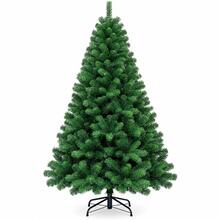 PVC Floor Standing Christmas Tree, Dense Branch Style For Home Holiday Corner And Party Display - Green - View 3