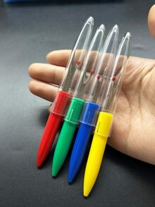 [4pcs]Colorful Medium Seam Ripper, With Metal Blade, Red, Yellow, Blue, Green 4 Colors Assorted, Suitable For Removing Incorrect Stitches, Opening Buttonholes, Adjusting Clothing Patterns And Other Sewing Operations - Medium Seam Ripper - View 4