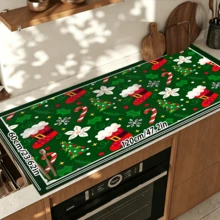 1pc Dish Drying Mat, Coffee Machine Mat, Christmas Series Pattern Dish Drying Mat, Tabletop Protective Placemat, Suitable For Kitchen Dish Drying, Suitable For Holiday Table Decoration, Multi-Purpose Drying Mat, Home Gift, Tabletop Decor - XYLSD-1134 - View 15