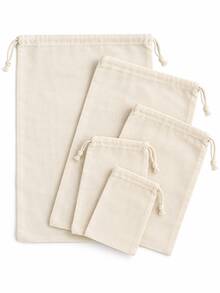 3pcs Reusable Drawstring Food Strainer Bags, Suitable For Soy Milk, Nut Milk, Soup, Broth, Herbal And Kitchen Filtration, Fine Mesh Kitchen Filter Bags - Multicolor - View 11