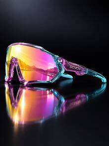 Gafas de bicicleta unisex KAPVOE, adecuadas para carreras, ciclismo de montaña y deportes al aire libre - Lente de unicolor, también adecuadas para ciclismo, conducción, pesca, running, golf, playa, béisbol y otros deportes - Multicolor - Ver 2