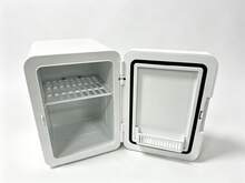 4L Dual-Use Mini Cosmetic Refrigerator, Cooling And Heating Functions, 28dB Quiet Operation, With Flat LED Light Panel, Removable Shelves, Suitable For Skincare Products, Beverages, Breast Milk, Bedroom And Travel Use - Multicolor - View 2
