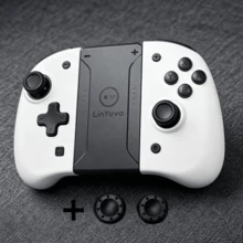 LinYuvo Wireless Game Controller, Compatible With Switch/OLED/Lite, With 2 Controller Buttons, RGB Lighting Colors, One-Click Rapid Fire, Function Macro, Adjustable Dual Vibration Motors, High-Precision Six-Axis Motion Sensing, Programmable Mapping Function - View 4