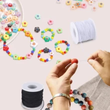 1pc Bracelet Cord, Strong And Durable Rainbow Color String, Suitable For Jewelry Making, Necklace, Beading And Handicrafts - Multicolor - View 6