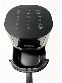 SMEGGEMS 4.5L Air Fryer, 1400W With Viewing Window, 9 Food Time And Temperature Guides, 7 Cooking Presets And Digital Touch Control - Black - View 6