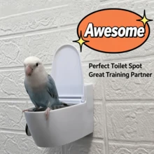 Parrot Wall-Mounted Toilet, Chick Xuanfeng Peony Toilet, Plastic Inner Liner Detachable, Flushable Toilet, Training For Fixed-Point Excretion - Multi-color - View 6