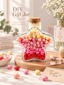 1/4 Buah Botol Kaca Mini Berbentuk Hati dengan Sumbat Gabus - Botol Kecil Kosong untuk Kerajinan DIY, Dekorasi Pernikahan, Kenang-kenangan Pesan & Perlengkapan Sekolah (Bening, Anti Bocor) - MultiWarna - View 9