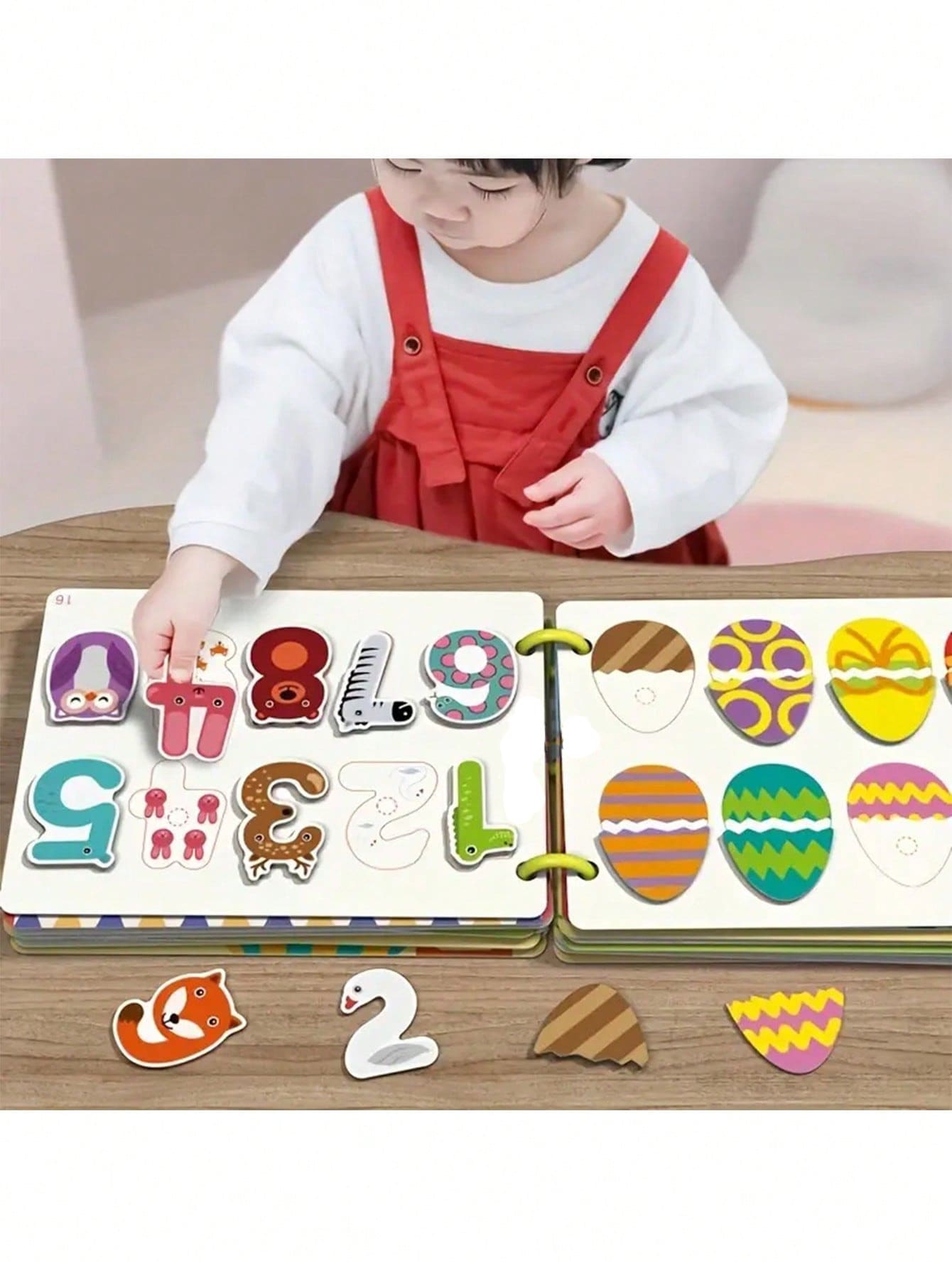 187pcs Reusable Sticker Book With 70 Tear & Stick Pages, Puzzle Stickers For Early Education, Quiet Book, Suitable For Christmas & New Year Gifts