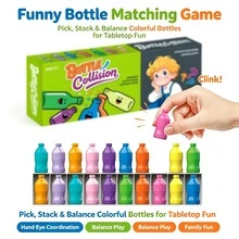 Fun The Bottle Game Children's Color Memory Beverage Matching Game Brain Puzzle Toy, Desktop Interactive Fun Gift Birthday Gift Christmas Easter Party Favor Holiday Gift - Multicolor - View 6