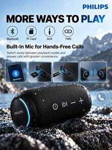 PHILIPS TAS3209 Wireless Bluetooth Speaker Portable Outdoor Speaker Waterproof High-Quality Bass Portable Computer Desktop Speaker Waterproof Design - View 5
