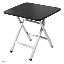 Folding Table Random Color, Indoor Outdoor Table, Living Room Decor Table, 2 Styles A/B - Multicolor - View 3