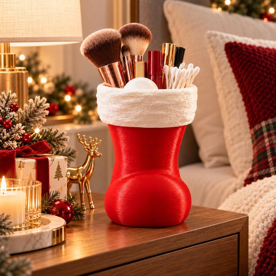 1PC/Christmas Desktop Atmosphere Decoration Ornament Small Christmas Tree Desk Holiday DIY Scene Display Decoration - Multicolor - View 1