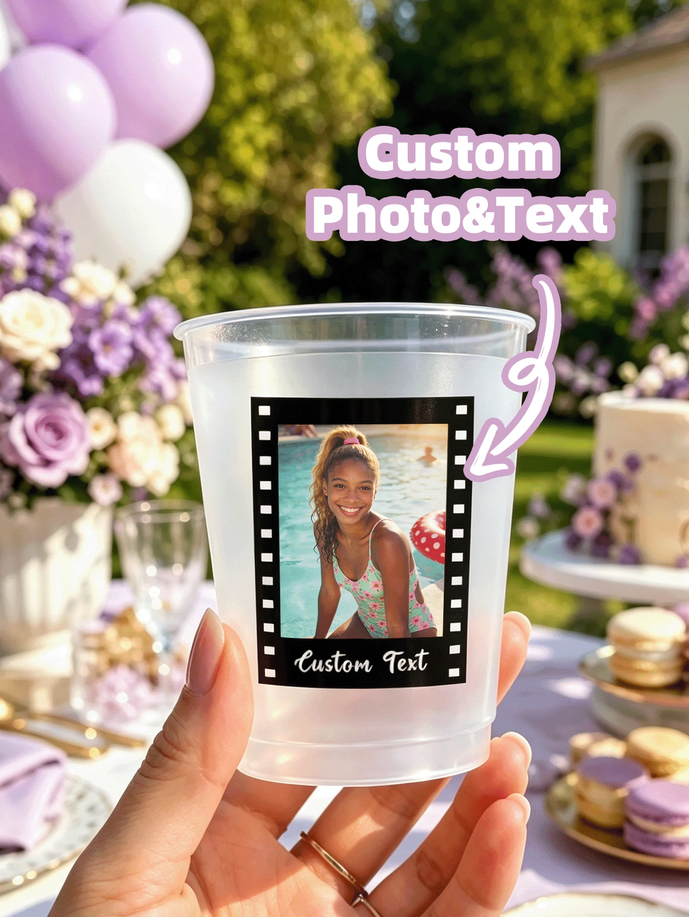 1/18/50pcs Square Customizable PVC Birthday Stickers, Personalized Exclusive Birthday Messages, Suitable For Sports Water Bottles, Decorative Gift Bags, Commemorative Photo Frames, Storage Jars, Perfect For Gifting To Close Friends, Lovers, Family, Suitable For Birthday Parties, Birthday Commemorative Events, Indoor Birthday Welcome Gatherings, - Multicolor - View 1
