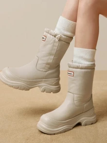 CAMEL CROWN Sepatu Bot Hiking Luar Ruangan Anti Selip Musim Gugur/Dingin – Sepatu Bot Setinggi Mata Kaki Tahan Air / Sepatu Bot Salju - Beras Aprikot - View 2