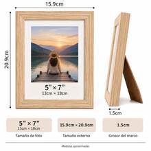 Photo Frames, Photo Boards - Natural Wood - View 1
