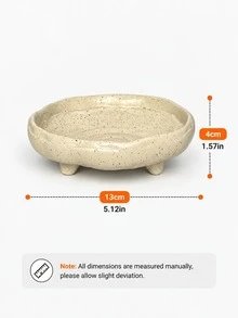 1pc Cream Style Jewelry Tray, Aesthetic Asymmetrical Storage Dish, Ring Earring Necklace Organizer Box, Vanity Bedroom Decor, Gift For Women - Jewelry Tray - View 11