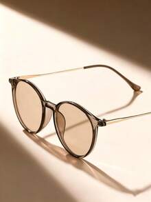 Champagne Color Women's Fashion Glasses, Perfect Gift For Girlfriend - Champagne - View 2