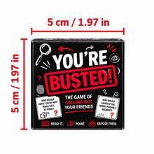 لعبة بطاقات You're Busted، لعبة أسئلة وأجوبة للسخرية في تجمعات الأصدقاء، لعبة طاولة تفاعلية للحفلات، مناسبة للهالوين والكريسماس، لعبة بطاقات ترفيهية عادية متعددة اللاعبين - متعدد الألوان - مشاهدة 3