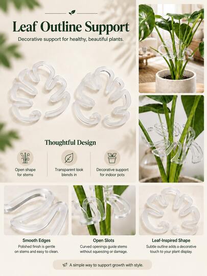 Adjustable Metal Plant Support Stake, Wrought Iron Climbing Plant Training Trellis, Potted Plant Fixing Support, Suitable For Vines, Flowers, Indoor And Outdoor Garden Pots, Plant Stabilizer, Home Garden Decor And Gardening Supplies