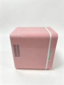 4L Dual-Use Mini Cosmetic Refrigerator, Cooling And Heating Functions, 28dB Quiet Operation, With Flat LED Light Panel, Removable Shelves, Suitable For Skincare Products, Beverages, Breast Milk, Bedroom And Travel Use - Multicolor - View 9