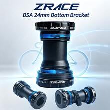 ZRACE BSA 24mm 中軸，鋁合金 CNC 加工，適用於 BB51 BB52 BB70 BB83 - 黑色 - 查看 2