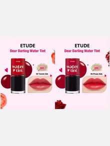ETUDE Dear Darling Water Tint 08 Tomato Juice + Dear Darling Water Tint 06 Plum Juice, 2pcs Set - 08 Tomato Ade & 06 Prune Ade - View 1