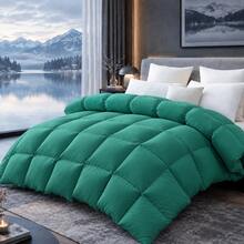 Ultra-Soft Solid Color Duvet Insert, Fluffy And Comfortable, Thick And Warm, Breathable And Machine Washable, Suitable For All Seasons, Perfect For Bedrooms And Guest Rooms, An Excellent Choice For Personal Use Or As A Gift - Emerald Green - View 12