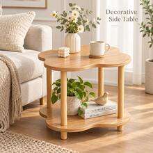 Living Room End Table 40x40x50cm, Compact Display Table For Balcony Patio Bedroom Corner - Multicolor - View 2