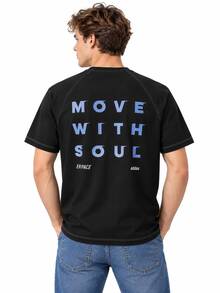 Adidas New Summer Comfortable Loose Casual Men's Short Sleeve T-Shirt - Black - View 2