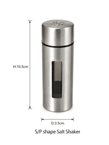 2pcs Stainless Steel Salt And Pepper Shaker Set, Viewing Windows, Brushed Finish, Portable Caddy, Tabletop Seasoning Organizer For Ground Spices, Kitchen, Dining Table, Restaurant, BBQ, Saudi National Day Dining, Christmas Table Settings And Gifts - Multicolor - View 9