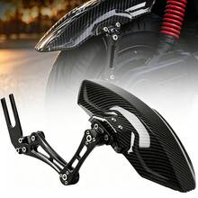 Pelindung Lumpur Roda Belakang Paduan Aluminium Universal yang Dapat Diatur untuk Cafe Racer, Sepeda Listrik, Skuter, Sepeda Motor Ringan, Aksesori Spatbor Belakang - A - View 3