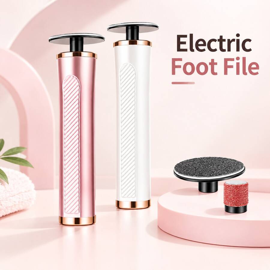 LIMEGIRL Wireless Electric Foot File, Rechargeable Handheld Callus Remover, Full-Function Personal Foot Rasp, Portable Foot Smoother, Suitable For Home And Nail Salon Callus Removal, Valentine's Day Gift, Christmas Gift