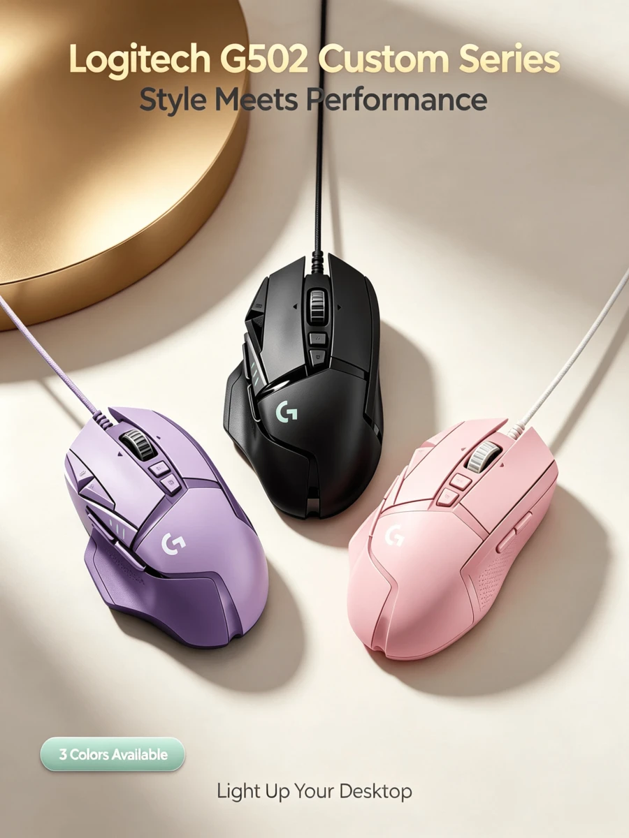 Logitech G502 HERO遊戲滑鼠 有線版 搭載25K感應器 11鍵可編程 5組配重塊隨心配重 LIGHTSYNC神光同步 RGB流光燈效 適用於桌上型電腦/筆記本 - 查看 1